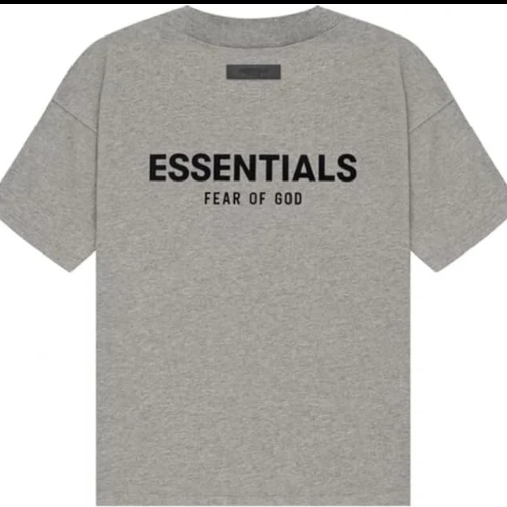 NWT FEAR OF GOD ESSENTIALS T-SHIRT SS22 "Dark Oatmeal" AUTHENTIC - Picture 2 of 8